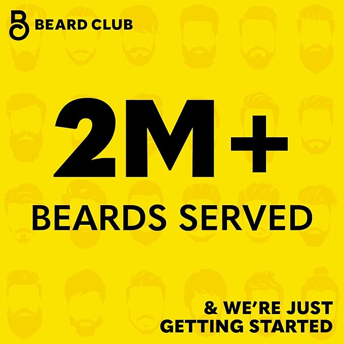 The Beard Club Biotin Beard Growth Vitamin Gummies - Beard and Hair Supplement for Men - Vitamins B12, E, & C to Support a Thicker Fuller Looking Beard - Mens Beard Care - Strawberry Gummy