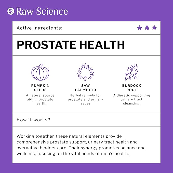 Prostate Supplement for Mens Health - Lycopene, Saw Palmetto for Men, DHT Blocker - Urinary Tract, Overactive Bladder Support & Prostate Health Supplements: Pygeum, Pumpkin Seed Extract - 60 capsules