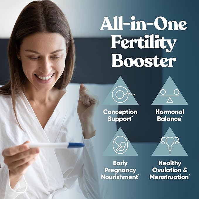 Conception Fertility Supplements for Women – Prenatal Vitamins – Promote Hormone Balance, Cycle Consistency, Aid Ovulation – Myo-Inositol, Folate, Folic Acid, Vitex, More – 120 Veg Soft Capsules