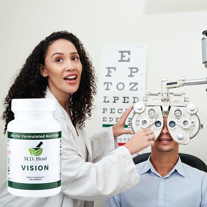 Vision - Expert Formulated - Natural Robust Blend for Eye Wellness - with Lutein, Zeaxanthin, Astaxanthin, Zinc, Thiamine, Vitamins A & C - 30 Capsules (1 Pack)