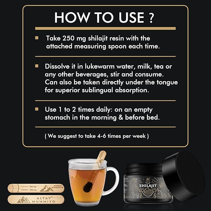 Shilajit Resin with Fulvic Acid & Trace Minerals, Original Siberian Pure Shilajit with 85+ Humic Acid Supplement Gel, Support Metabolism & Immune System - 100 Serving / 50g