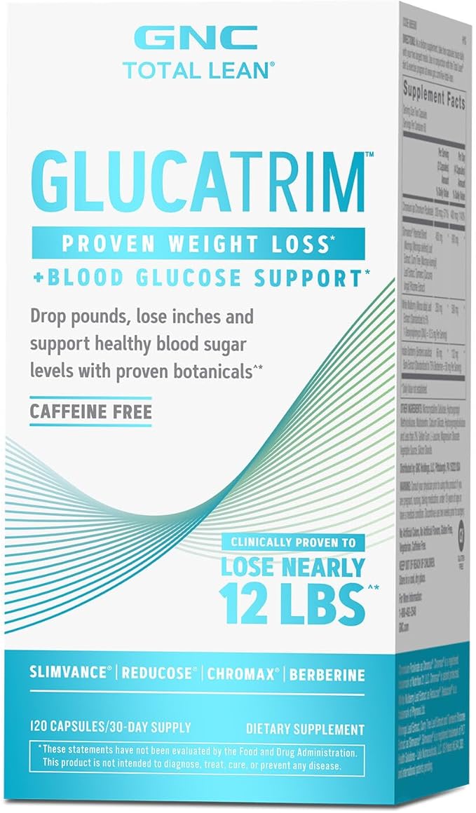 GNC Total Lean GlucaTrim - 120 Capsules (60 Servings)