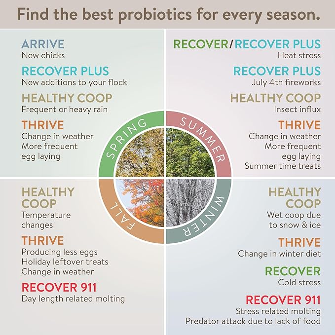 Thrive, Daily Probiotic & Prebiotic Water Supplement for Chickens 8+ Weeks Old, 8 oz (Pack of 2)