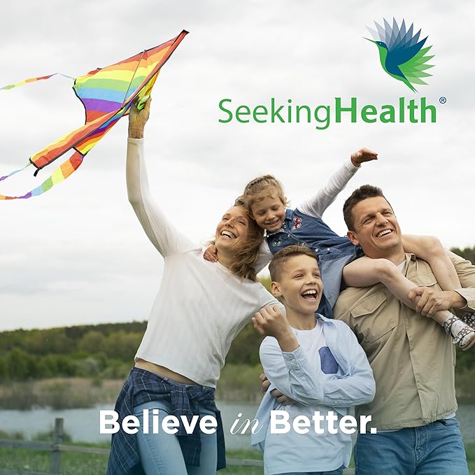 Seeking Health Kids Multivitamin Chewable, Formulated for Children’s Health, with L-5-MTHF L-Methylfolate, B12, Riboflavin, Vitamin A, Vegetarian (60 Chewable Tablets)*