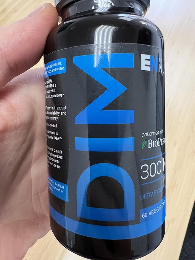 Dim Supplement 300mg - Extra Strength Diindolylmethane DIM for Men & Women + BioPerine - Estrogen Blocker for Men & Women - Estrogen Balance, Hormone, Menopause, Acne, PCOS (2 Pack)