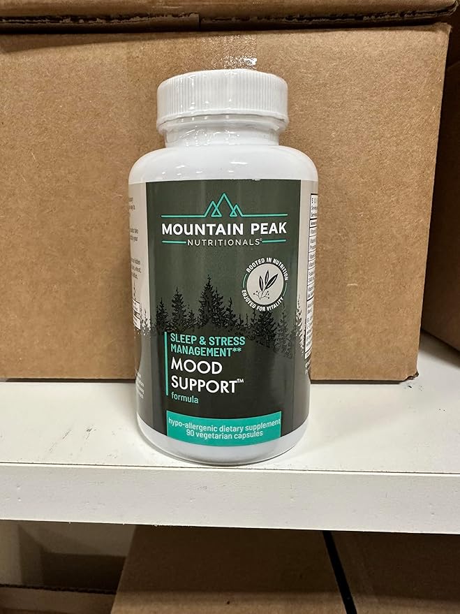 Mountain Peak Nutritionals Mood Support Formula - Supports Serotonin Levels - Hypoallergenic Dietary Supplement (90 Vegetarian Capsules)