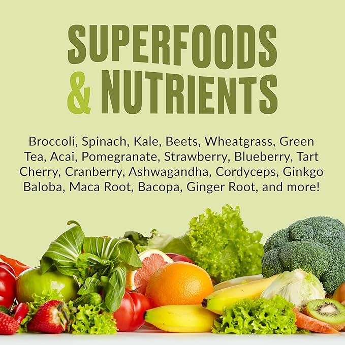 VitaHustle ONE - Superfood Meal Replacement Powder, Plant Based Protein Shake Powder, Vegan. 86 Superfoods, Vitamins, & Minerals, Ashwagandha, Adaptogens. Founded by Kevin Hart. (Chocolate 2-Pack)