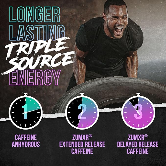 ALPHA LION Superhuman Extreme Pre Workout Powder, Beta Alanine, L-Taurine & Tri-Source Caffeine for Sustained Energy, Nitric Oxide & Citrulline for Pump (21 Servings, Grape Flavor)