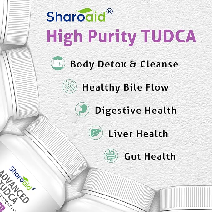 TUDCA Liver Support Supplements 1200 mg-Third Party Tested-High Strength Formula-Bile Salts for Liver Detox Cleanse-180 Vegan Capsules for Liver,Kidney,Gallbladder Health