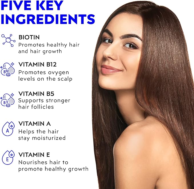 Elon Biotin Gummies for Hair Growth – 60 Count Biotin 5000mcg Vitamins for Hair, Skin and Nails – Biotin Hair Vitamins – Hair Growth Pills – Hair Growth Supplements – Vitamins Hair (Pack of 1)