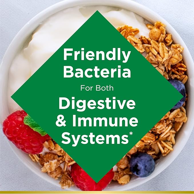 Nature's Bounty Acidophilus Probiotic, Daily Probiotic Supplement, Supports Digestive Health, 1 Pack, 120 Tablets
