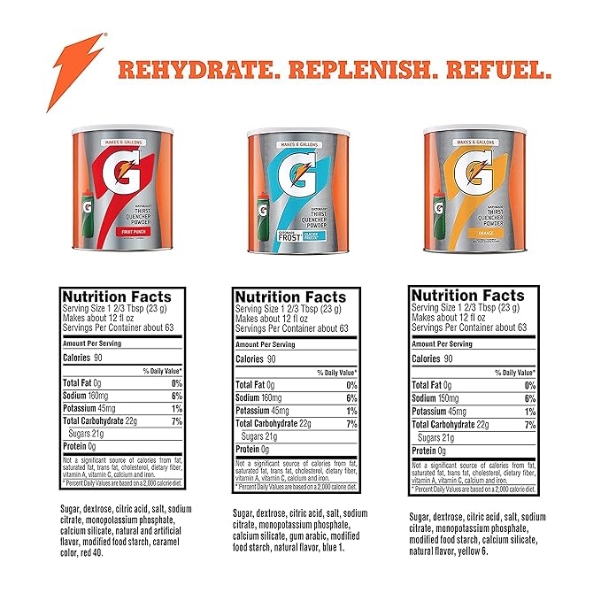Gatorade Thirst Quencher 51Oz Powder Variety Pack (Pack of 3)