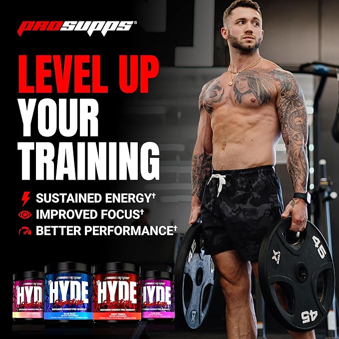 PROSUPPS Mr. Hyde Signature Series Pre-Workout Energy Drink – Intense Sustained Energy, Focus & Pumps with Beta Alanine, Creatine, Nitrosigine & TeaCrine (30 Servings Watermelon)