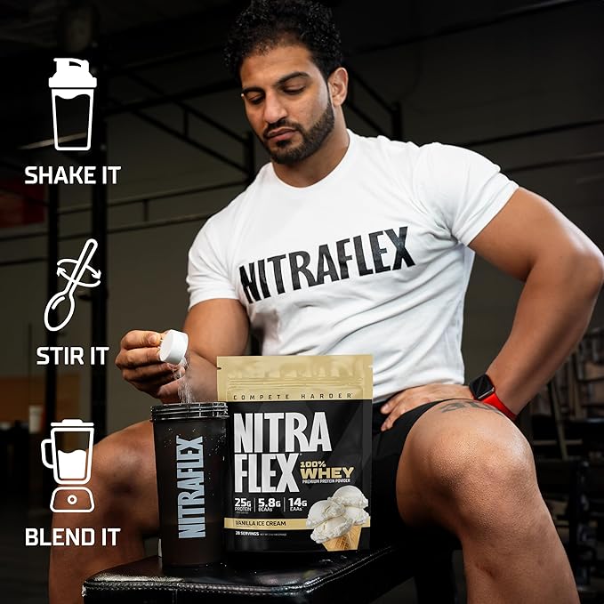 GAT SPORT Nitraflex Whey Protein (2LBS, Creamy Peanut Butter)