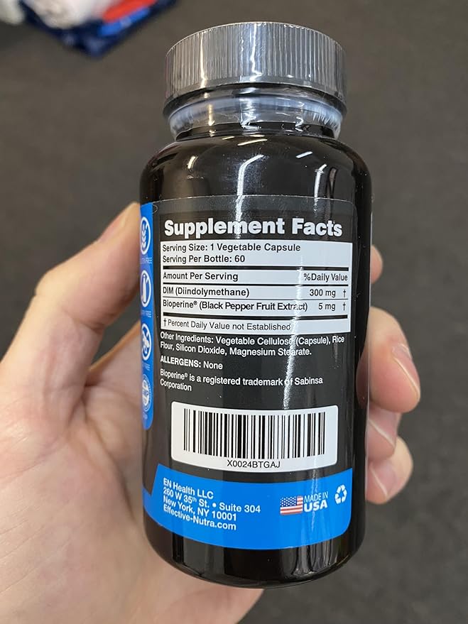 Dim Supplement 300mg - Extra Strength Diindolylmethane DIM for Men & Women + BioPerine - Estrogen Blocker for Men & Women - Estrogen Balance, Hormone, Menopause, Acne, PCOS (2 Pack)