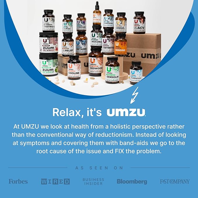 UMZU Floracil50 Prebiotics and Probiotics Supplement for Gut Health | 50 Billion CFU with 8 Strains of Bacteria to Support Digestion, Immunity & Energy (30 Day Supply | 30 Capsules)