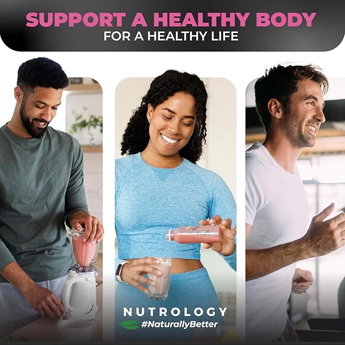 Nutrology TRIPACT Protein Powder, Superberry 7-in-1 Meal Replacement Shake with Grass Fed Whey Protein Powder, Greens, Probiotics & BCAAs, 40 Servings