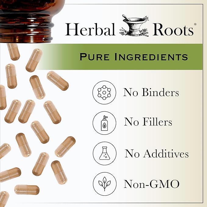 Herbal Roots Extra Strength Cranberry Pills for Women & Men with Organic Nettle | Urinary Tract Health | 60 Vegan Capsules