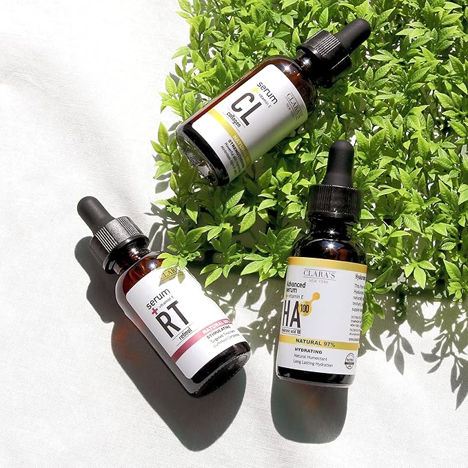 CLARA'S NEW YORK Stimulating Rejuvenating Retinol Facial Serum with Vitamin E for Anti-aging, Reducing Wrinkles & Fine Lines, 30ml /1Fl oz - Made In USA