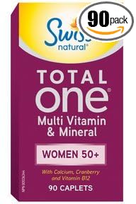Swiss Natural Total One® Women 50+ Multi Vitamin & Mineral, 90 caplets