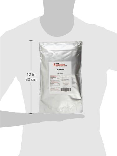 BulkSupplements.com D-Ribose Powder - D-Ribose Supplement, Ribose 5000mg, for Energy Support - Unflavored & Gluten Free, 5000mg per Serving, 500g (1.1 lbs) (Pack of 1)