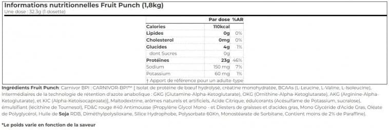 MuscleMeds Carnivor Bioengineered Beef Protein Isolate, Vanilla Caramel, 3.9 Pound