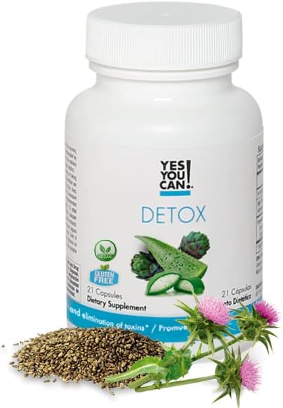 Yes You Can! Natural Detox Pills - Diuretic Cleanse with Electrolytes & Vitamins - Helps with Water Retention - Gluten-Free, 21 Capsules (2 Pack)