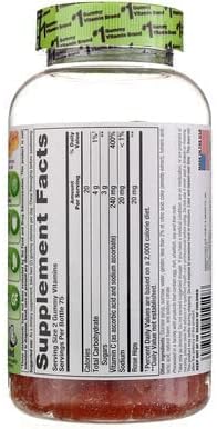 VitaFusion Power C Gummy Vitamins for Adults Absolutely Orange - 150 ct, Pack of 3