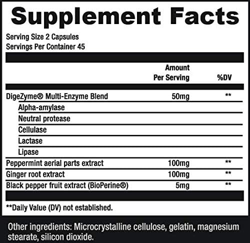 Sculpt Nation by V Shred Digestive Enzymes - Multi Enzyme for Digestion and Gut Health Support, Occasional Bloating Relief for Women and Men - 90 Gluten-Free Capsules