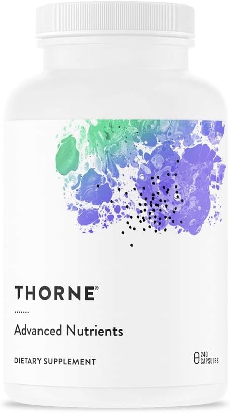 THORNE Advanced Nutrients - Multivitamin and Mineral Supplement with Nicotinamide Riboside - Foundational Support, Healthy Aging and Eye Health - Gluten-Free, Soy-Free - 240 Capsules - 30 Servings