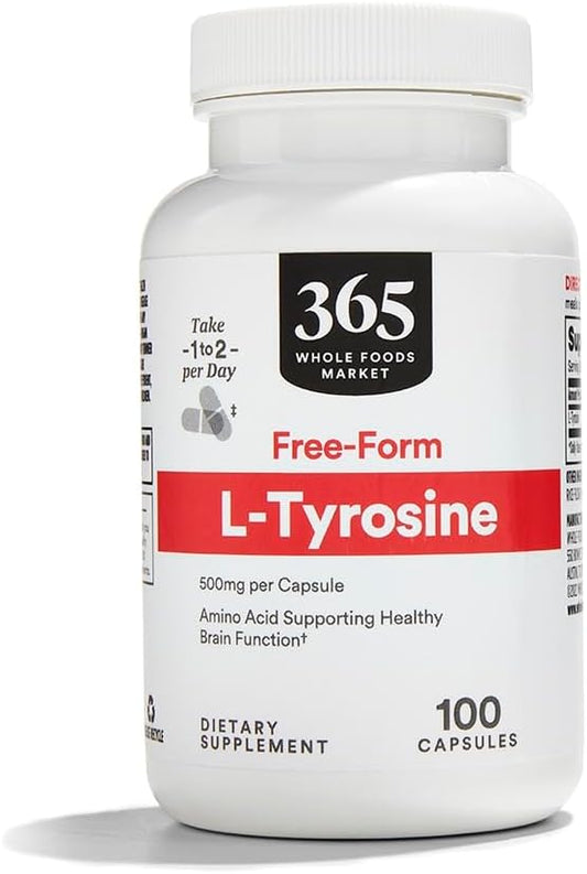 Whole Foods Market, L Tyrosine 500Mg, 100 Capsules
