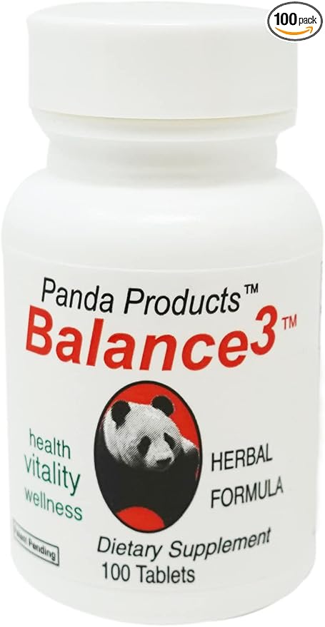 Balance 3 - Panda Products, 100 Tablets, Herbal Formula