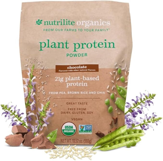 Organics Plant Protein Powder, Chocolate Flavor Item # 125921-15 Servings 18.52 Oz