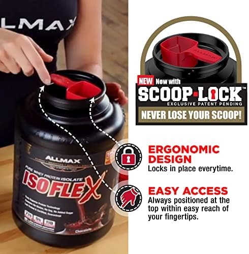 ALLMAX Nutrition - ISOFLEX Whey Protein Powder, Whey Protein Isolate, 27g Protein, Strawberry, 5 Pound