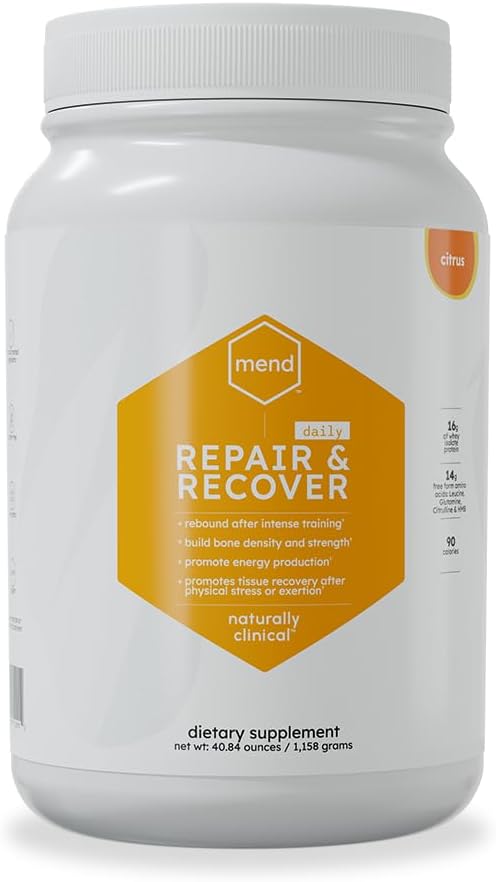 MEND Repair & Recover Citrus Protein Powder - Support Healing for Bones, Wounds, and Tissues