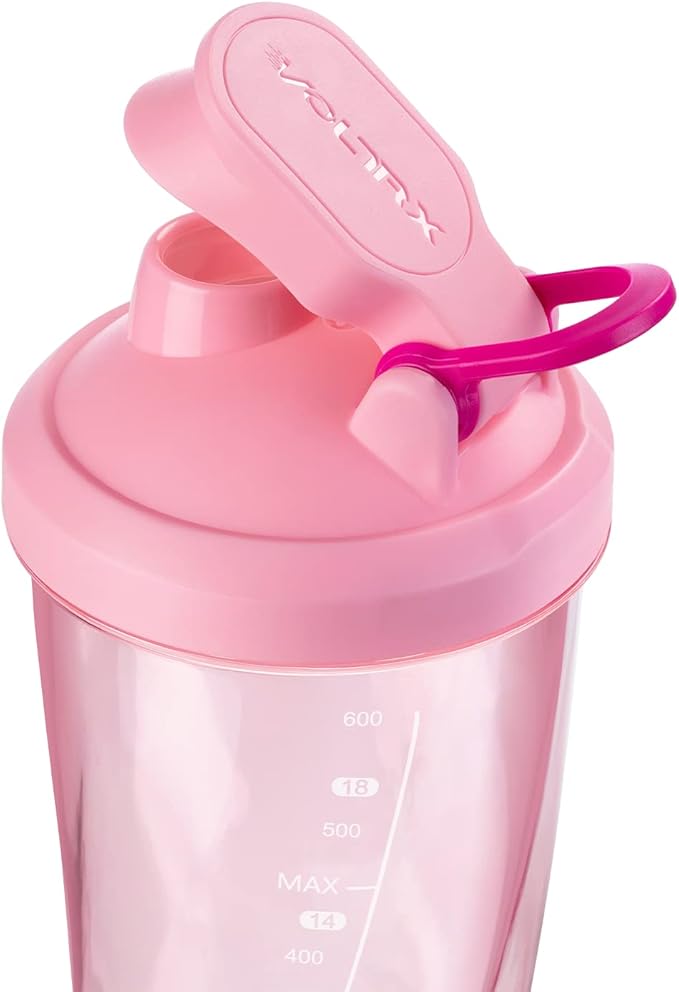 VOLTRX Premium Electric Protein Shaker Bottle, Made with Tritan - BPA Free - 24 oz Vortex Portable Mixer Cup/USB Rechargeable Shaker Cups for Protein Shakes