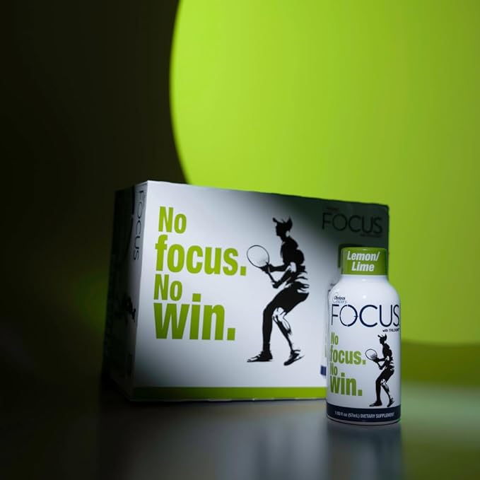 Focus Shots with Trilogine Variety Pack, 24 Count (1.93 fl oz), Blackberry, Lemon Lime Flavors