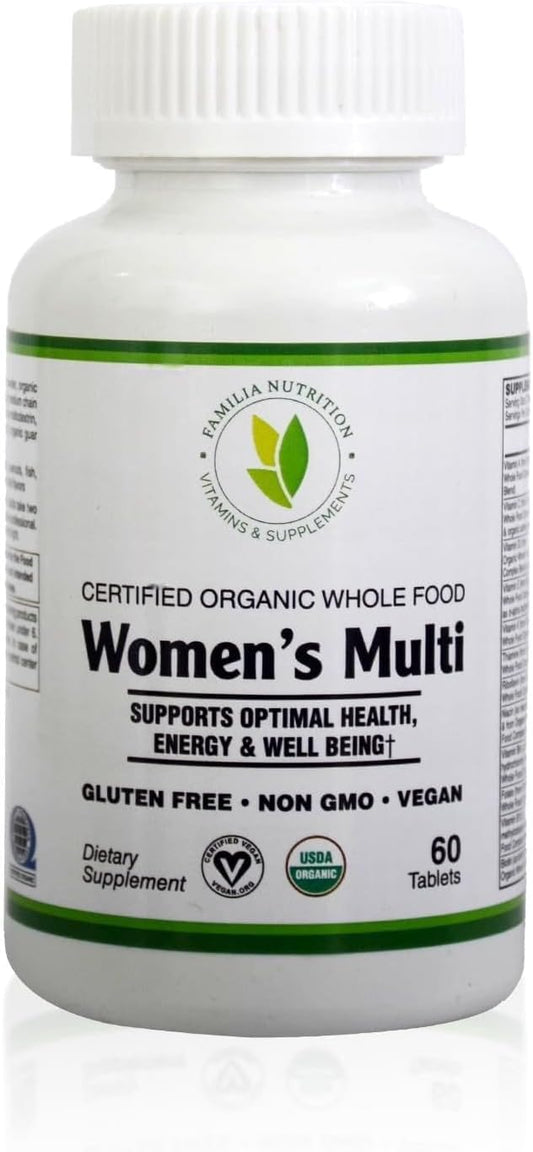 Women's Multivitamin with Vitamins A, C, D, E, B-6 and B-12 for Daily Nutritional Support Non-GMO & Gluten Free - 60 Count