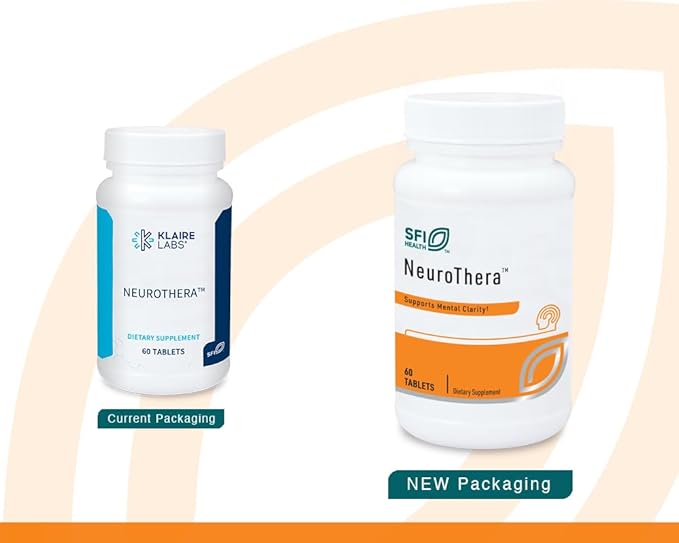 Klaire Labs Neurothera - Supports Mental Clarity with Phosphatidylserine, Choline & Ginkgo, Cognitive Support Blend with No Dairy or Artificial Preservatives (90 Capsules)