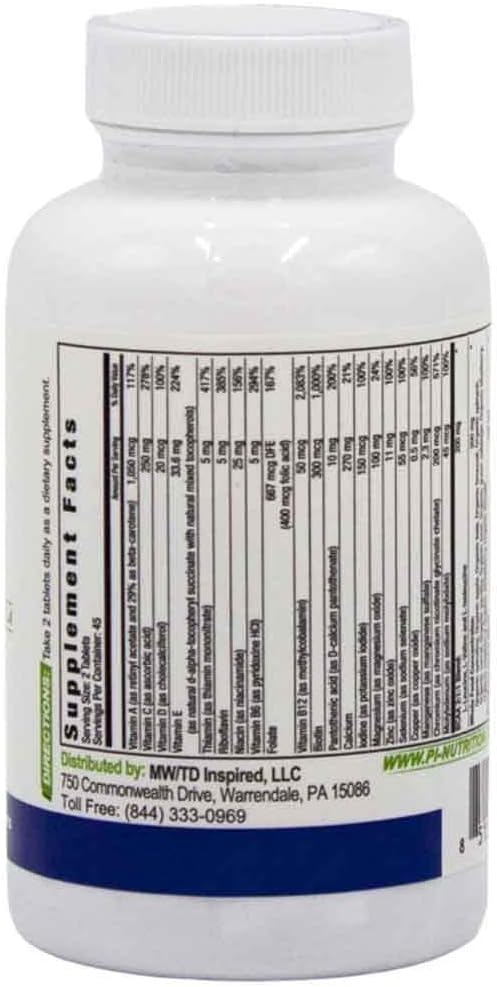 Performance Inspired Nutrition - Whole Food Multi Vitamin â€“ 1 Billion CFU Probiotics â€“ BCAAs â€“ Energizing Herbal Complex - 90 Count (Pack of 1)