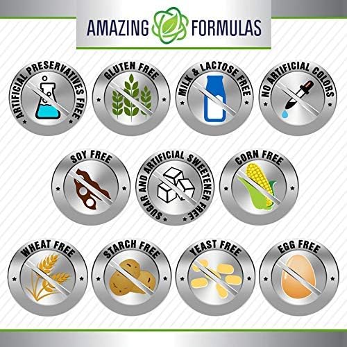 Amazing Formulas L-Lysine 500mg 250 Capsules Amino Acid Supplement | Non-GMO | Gluten Free | Made in USA