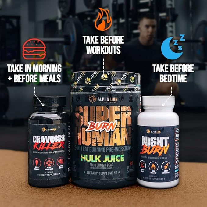 Alpha Lion Cravings Killer Supplement with Saffron Extract & Garcinia Cambogia Extract for Metabolism & Diet Support, Helps Control Hunger & More (50 Capsules)