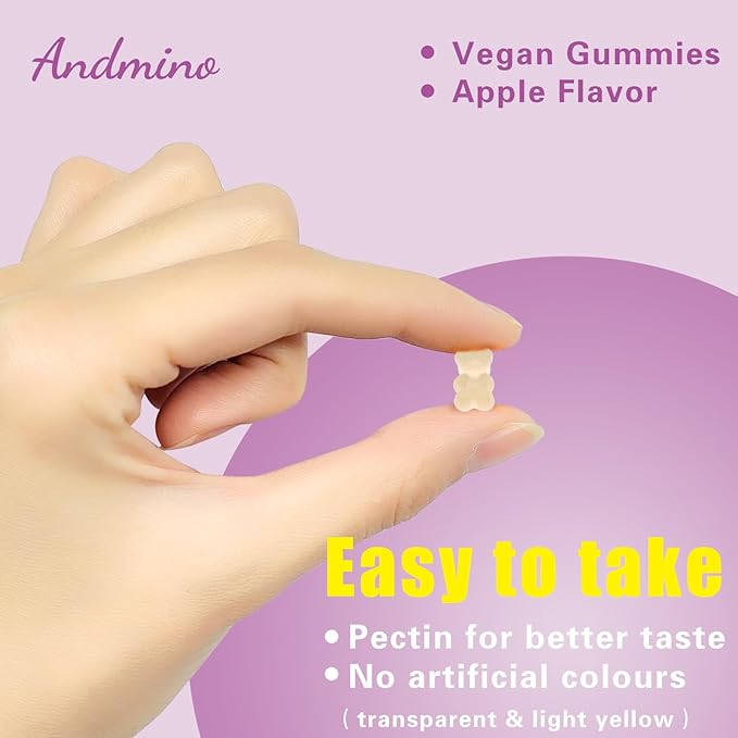 EAA Gummies 7500 mg, BCAA Gummies with Trehalose, Amino Acids Supplement for Muscle, Immune, Nervous & Digestive Health, for Adults & Kids, Non-GMO, Vegan, Gluten Free, Apple Flavor, 120
