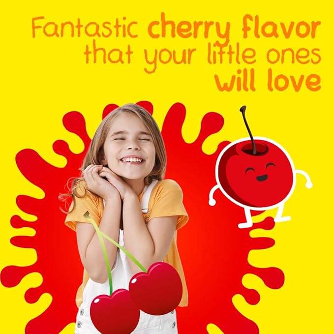 Chewable Magnesium for Kids, Relaxation and Calm Formula, Glycinate, Citrate, Taurate, Vitamin B6, D, C, Natural Cherry Flavor, Sugar Free, Gluten Free, Non-GMO, 60 Chewable Tablets