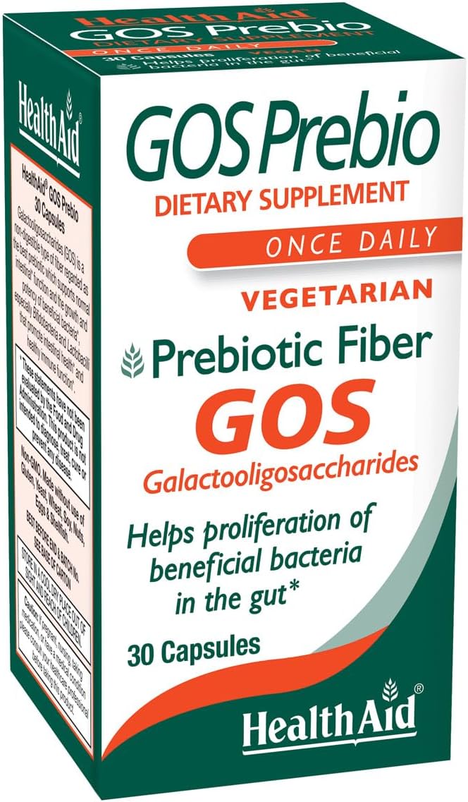 GOSPrebio, Prebiotic Fiber, Once Daily, 30ct, Helps Proliferation of Beneficial Bacteria in The Gut, Galactooligosaccharides