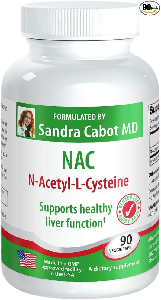 Liverdoctor NAC 600 mg Capsules - N Acetyl Cysteine 600 mg (90 Capsules)