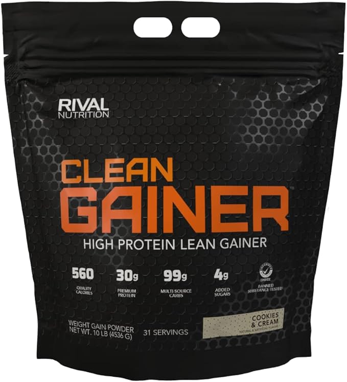 Rival Nutrition Clean Gainer - Cookies & Cream 10lb