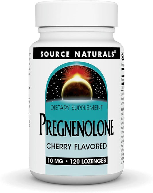 Source Naturals Pregnenolone 10 mg - 120 Cherry Flavored Lozenges