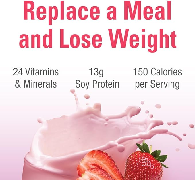 Naturade Total Soy Protein Powder - 13g Protein & 150 Calories per Servings- Non-GMO Soy - 0g Trans Fat - Lactose & Gluten Free - Strawberry Creme (13 Servings)