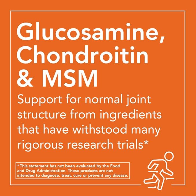 NOW Foods Supplements, Glucosamine & Chondroitin Extra Strength, Sulfate Forms, 120 Tablets